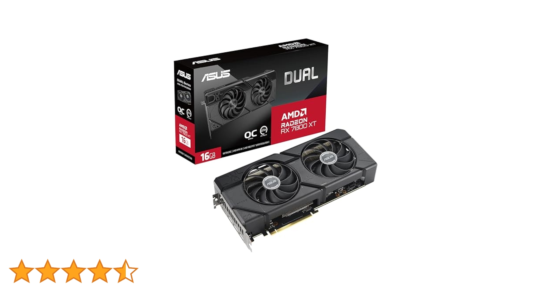 しずくASUS RADEON RX7800XT 16GB DUAL OC Amazon | ASUS Dual RX7800XT O16G GDDR6X (PCIe 4.0、12GB